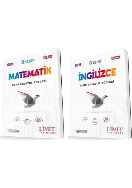 8. Sınıf Matematik - Ingilizce Konu Föyleri Seti 2 Kitap