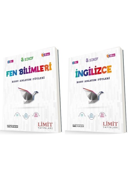 8. Sınıf Fen Bilimleri - Ingilizce Konu Föyleri Seti 2 Kitap