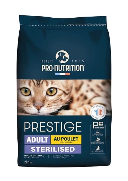 Prestige Adult Sterilised Yetişkin Kısırlaştırılmış Tavuklu Kedi Maması 2kg