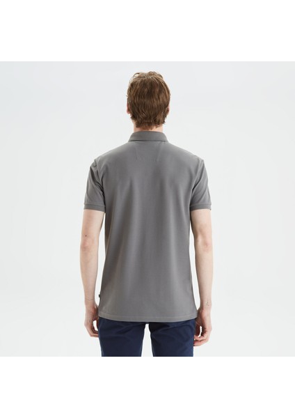 Nautıca Erkek Gri Slım Fıt Kısa Kollu Polo K35062T.0ST fiyatları