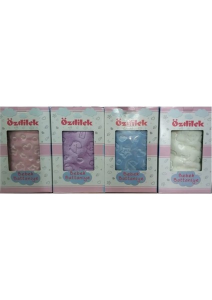 Embos Peluş Bebek Battaniyesi Lila modelleri