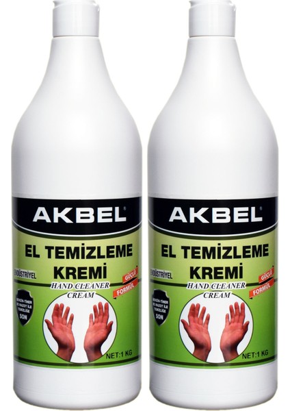 El Temizleme Kremi Pratik Şişe 1 Kg 2'li Set