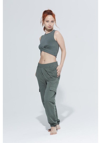 Zoe Bisiklet Yaka Kruvaze Model Örme Crop T-Shirt 1111 indirimleri