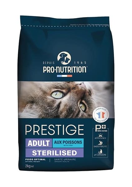 Prestige Adult Sterilised Yetişkin Kısırlaştırılmış Somonlu ve Morina Balıklı Kedi Maması 2kg