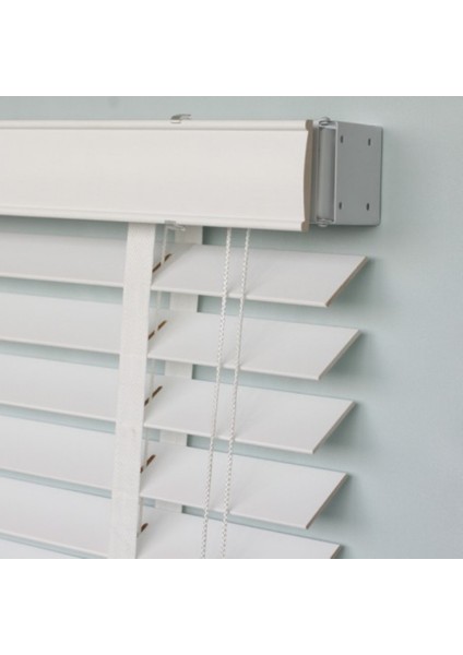 Wooden Blinds %100 Doğal Ahşap Jaluzi Perde 50mm, Alüminyum Kasalı Yüksek Kaliteli - Kurdelalı