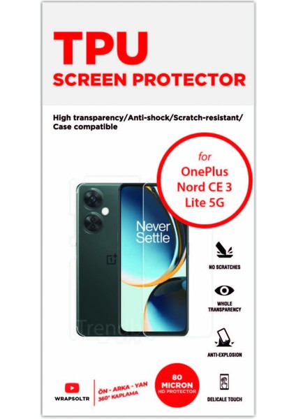 Oneplus Nord Ce 3 Lite 5g Tpu Full Body Koruyucu Film fiyatları