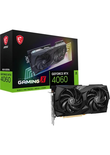 VGA GEFORCE RTX 4060 GAMING X 8G RTX4060 8GB GDDR6 128B DX12 PCIE 4.0 X8 (3XDP 1XHDMI)