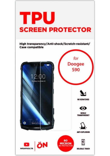 Doogee S90 Tpu Ekran Koruyucu Film fiyatları