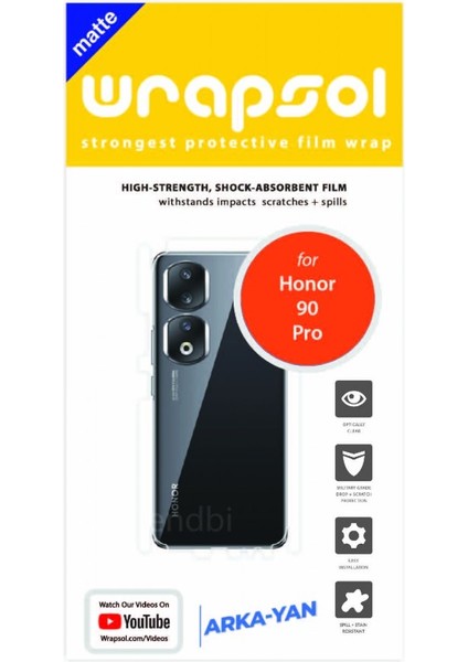 Honor 90 Pro Mat Arka Yan Koruyucu Film