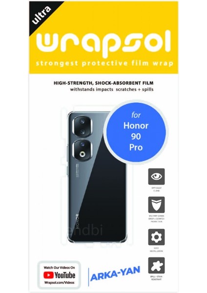 Honor 90 Pro Arka Yan Koruyucu Poliüretan Film