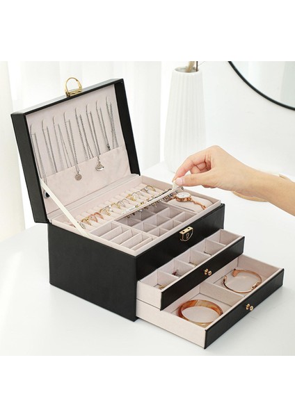 Taşınabilir Takı Organizatör Büyük Vintage Kutu (Yurt Dışından) fırsatları