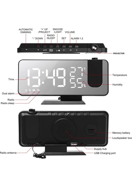 Dijital Büyük Led Ekran Çalar Saat (Yurt Dışından) fırsatları