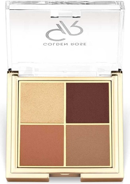 Golden Rose Quattro Eyeshadow Palette No: 06 Sunset Date - Far Paleti - 8691190516246