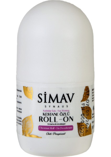 Kadınlara Özel Coğrafi İşaretli Kestane Özlü ve Termal Sulu Roll-On - 50 ml
