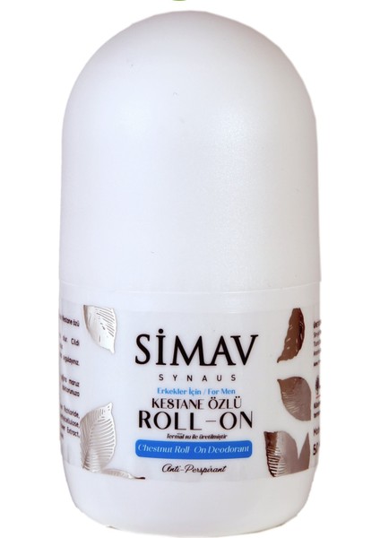 Erkeklere Özel Coğrafi İşaretli Kestane Özlü ve Termal Sulu Roll-On - 50 ml