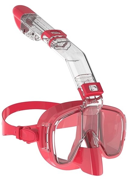 Dalış Maskesi Şnorkel Maskesi Su Geçirmez Buğu Önleyici Sıvı Silikon (Yurt Dışından)