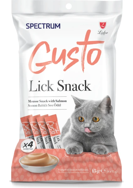 Gusto Somon Balıklı Sıvı Ödül Maması 15 gr 4 x 15 gr