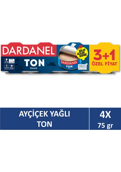 Ayçiçek Yağlı Ton Balığı 4x75 gr