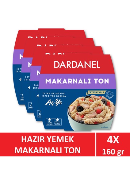 Aç Ye Makarnalı Ton Balığı 4 x 160 gr