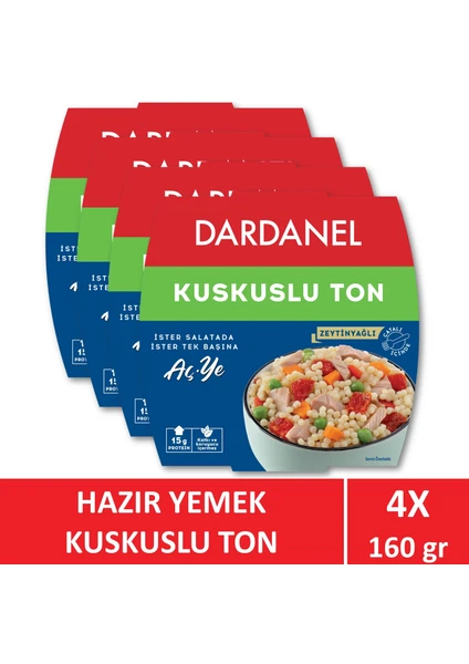 Aç Ye Kuskuslu Ton Balığı 4 x 160 gr