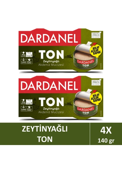 Zeytinyağlı Ton Balığı 2x140 gr x 2 Adet