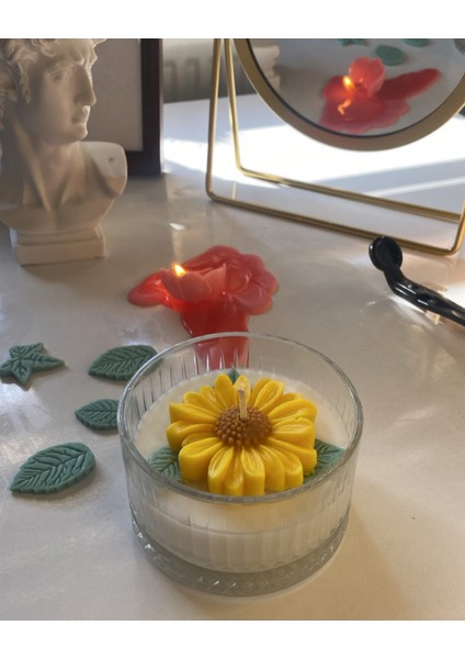 Ayçiçeği Tasarım Mum