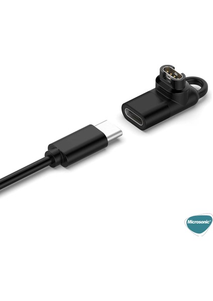 Garmin Forerunner 265S Taşınabilir Şarj Dönüştürücü Adaptörü Type-C