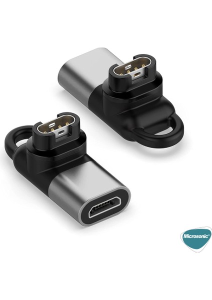 Garmin Vivoactive 4s Taşınabilir Şarj Dönüştürücü Adaptörü Micro USB modelleri