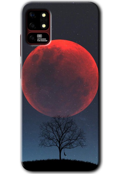 Reeder S19 Max Kılıf Hd Desen Baskılı Arka Kapak - Kanlı Ay