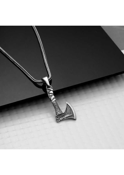 Gümüş Balta Erkek Kolye fiyatları