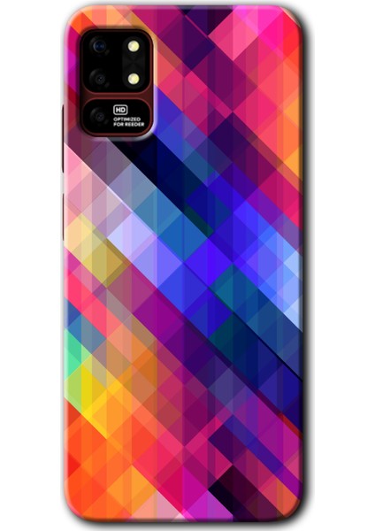 Reeder S19 Max Kılıf Hd Desen Baskılı Arka Kapak - Multi Oblique