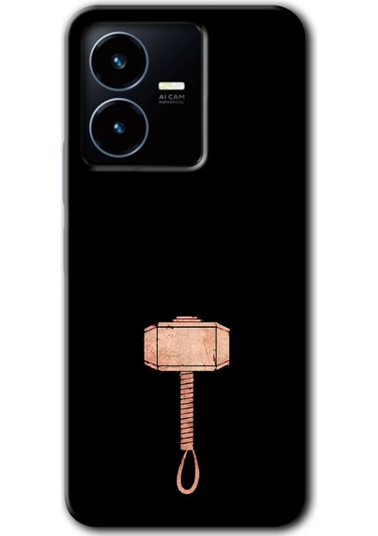 Vivo Y22S Kılıf Hd Desen Baskılı Arka Kapak - Thor Çekiç