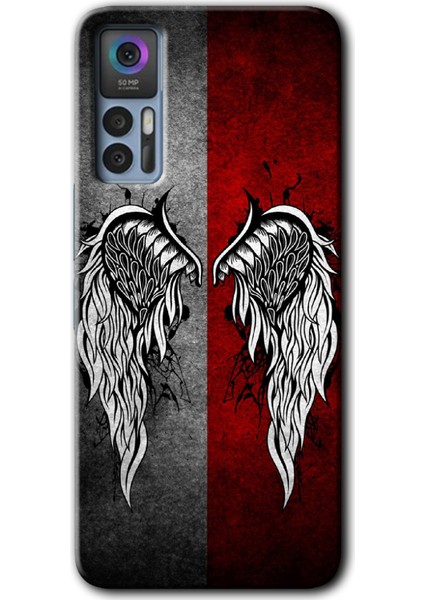 Tcl 30 Plus Kılıf Hd Desen Baskılı Arka Kapak - Lucifer