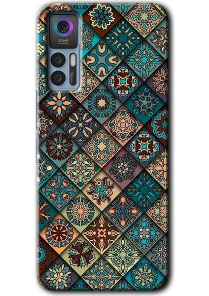 Tcl 30 Plus Kılıf Hd Desen Baskılı Arka Kapak - Mandala Desen