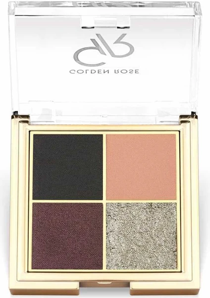 Golden Rose Quattro Eyeshadow Palette No: 01 Midnight Kiss - Far Paleti - 8691190516192