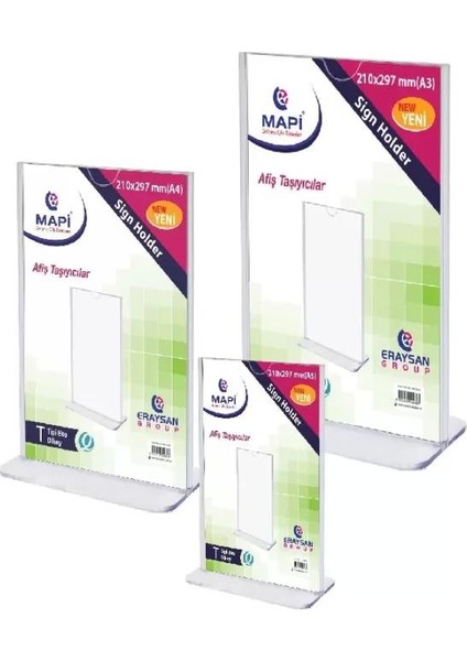 T Tipi Eko Dikey 53X74 mm (A8) / Mapi