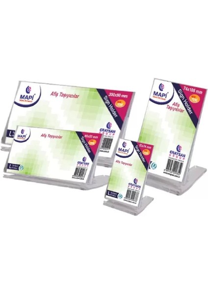 L Tipi Afiş Taşı. Ayar.alt.taban 52X74 Dikey / Mapi