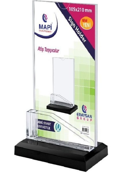 Menü Stand Kartvizitlik Dikey (105X210) / Mapi