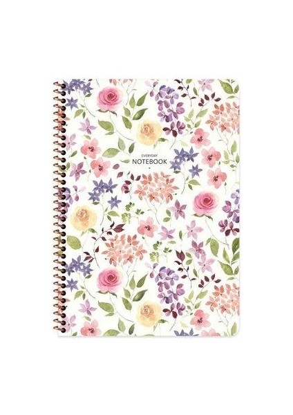 Defter Karton Kp.spr.çiçek 16,5X22,5 80 Yp Çiz. / Keskin Color