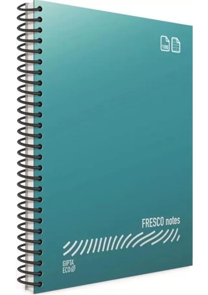 Fresco Spiralli Plastik Kapak Defter A4 96 Yp Düz 4937 12'li Paket / Gıpta