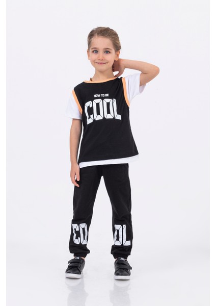 Harika Kids Erkek Çocuk Cool Baskılı  Alt Üst Basic Takım 2-5 Yaş