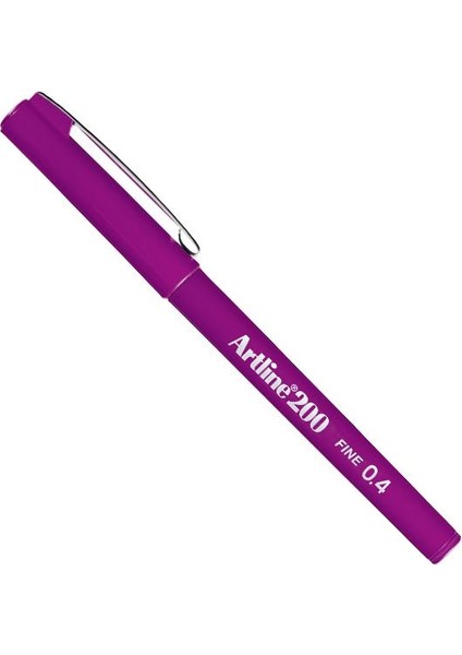 Fineliner 0.4 mm Eflatun Ek 200N 12'li Paket / Artline