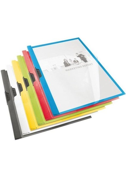 Sıkıştırmalı Dosya Sırttan Klips Mavi 563750 25'li Paket / Esselte