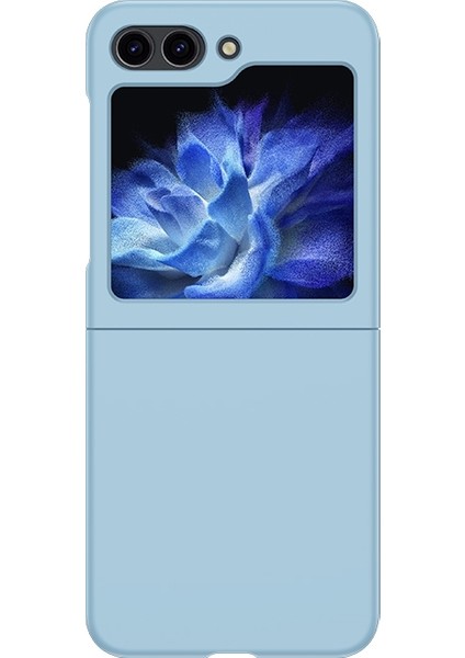 Samsung Galaxy Z Flip5 Sky Mavisi Için Pc Skin Fe Phone Kılıfı (Yurt Dışından)