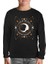 Live By The Sun Love By The Moon Siyah Çocuk Sweatshirt 1