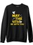 May The Fourth With Ships And Stars Siyah Erkek Kalın Sweatshirt 1