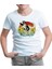 Pirate Dinosaur With Pi Background Beyaz Çocuk Tshirt 1