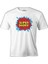 Super Daddy Hahaha Logo Beyaz Erkek Tshirt 1