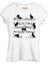 Cats And Notes Beyaz Kadın Tshirt 1