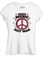 Make Music Not War Peace Logo Beyaz Kadın Tshirt 1